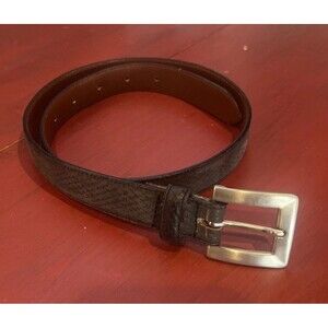 ARMANI Women's Belt Black Leather Size 75/30